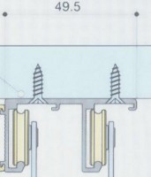 SISCO 200GF lišta horná alu 3000mm