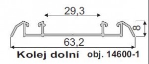 IC-spodné vedenie 5m šampaň