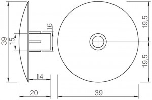 STRONG klzák narážací 464 5 mm čierny