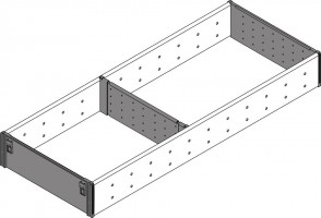 BLUM ZSI.450FI2NOrga Line rozdeľovník 450 nerez