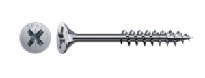 SPAX skrutka 4x50/32 zápustná hlava PZ, W, 4C MH, čiastočný závit