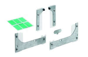 HETTICH 9184566 Slide line M adptéry na nalepenie