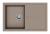 StrongSinks S3 Drez granit Labe 780 780x500mm s odkvapom béžová