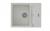 StrongSinks S3 Drez granit Vardar 615 615x500mm s odkvapom a vaničkou biela