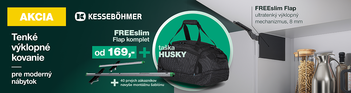 FREEslim Flap – ultratenké výklopné kovanie s darčekom